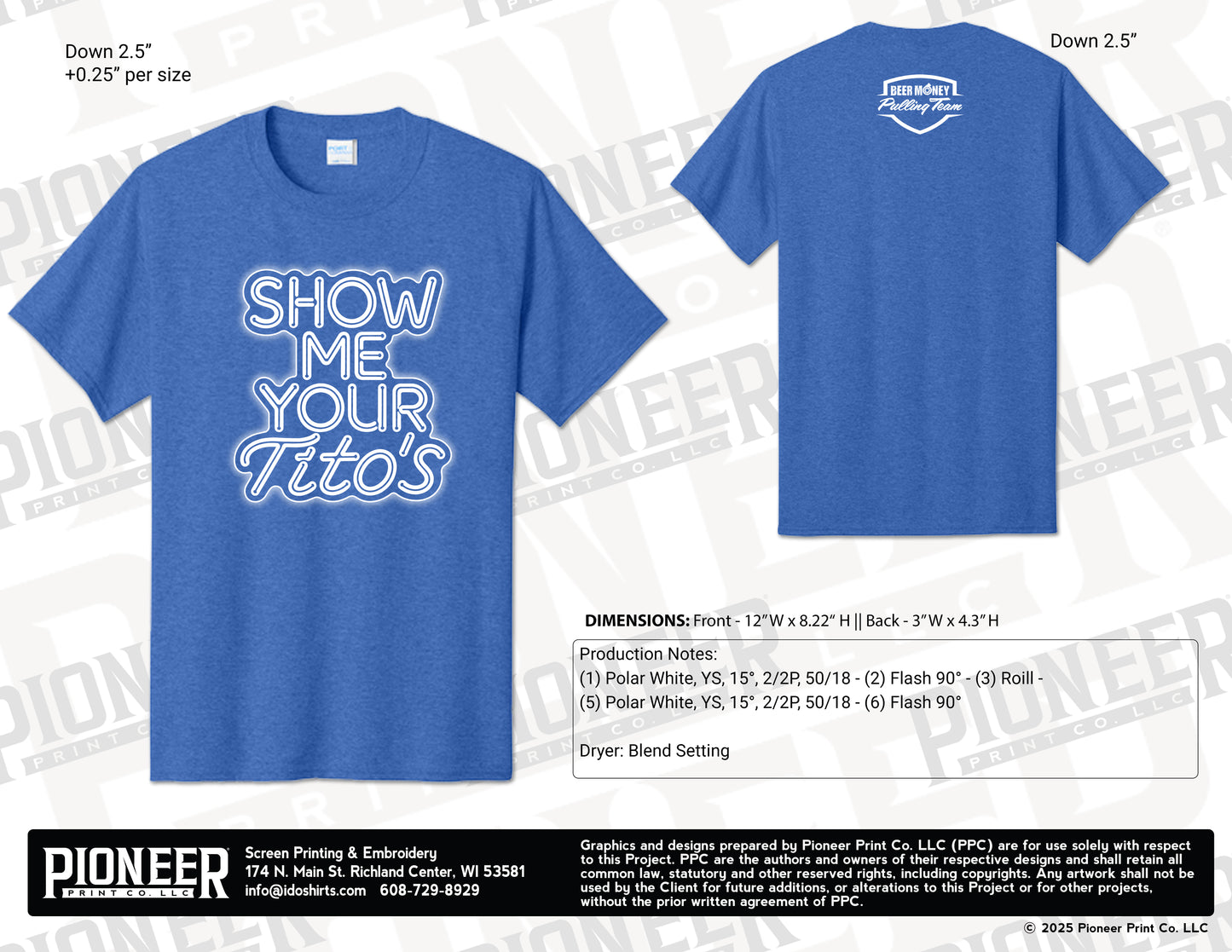 2026 "SHOW ME YOUR TITO'S" Beer Money Pulling Team T-Shirt