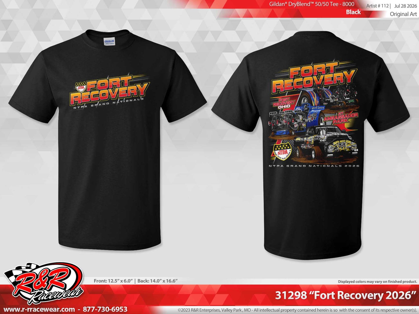 2026 Fort Recovery Event Hoodie/Black