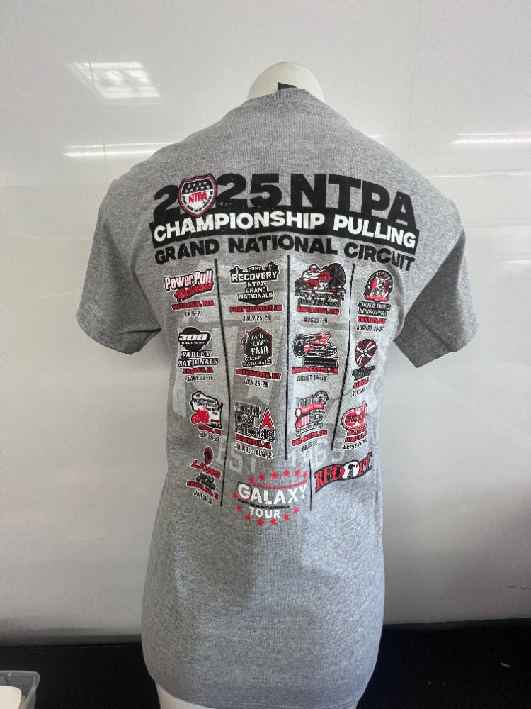 2025 NTPA Championship Pulling Grand National Circuit T-Shirt-Gray