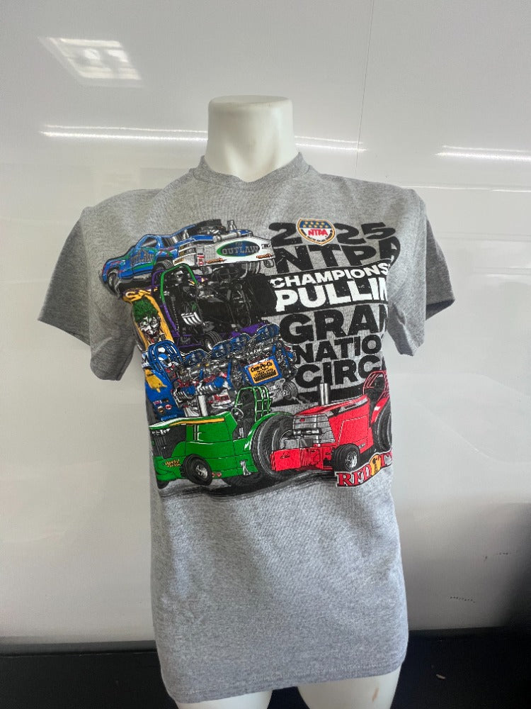 2025 NTPA Championship Pulling Grand National Circuit T-Shirt-Gray