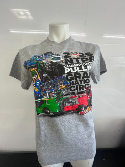 2025 NTPA Championship Pulling Grand National Circuit T-Shirt-Gray