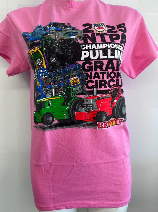 2025 NTPA Championship Pulling Grand National Circuit T-Shirt-Pink