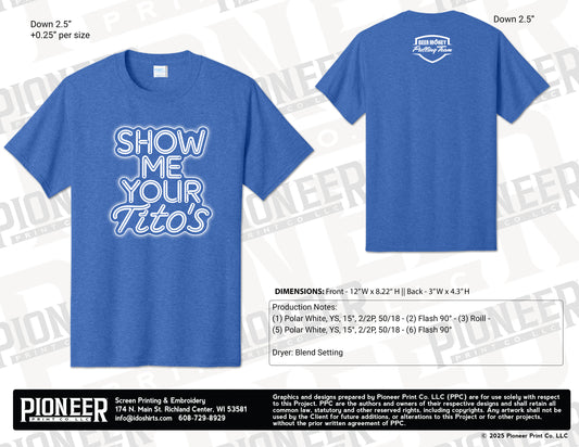 2026 "SHOW ME YOUR TITO'S" Beer Money Pulling Team T-Shirt