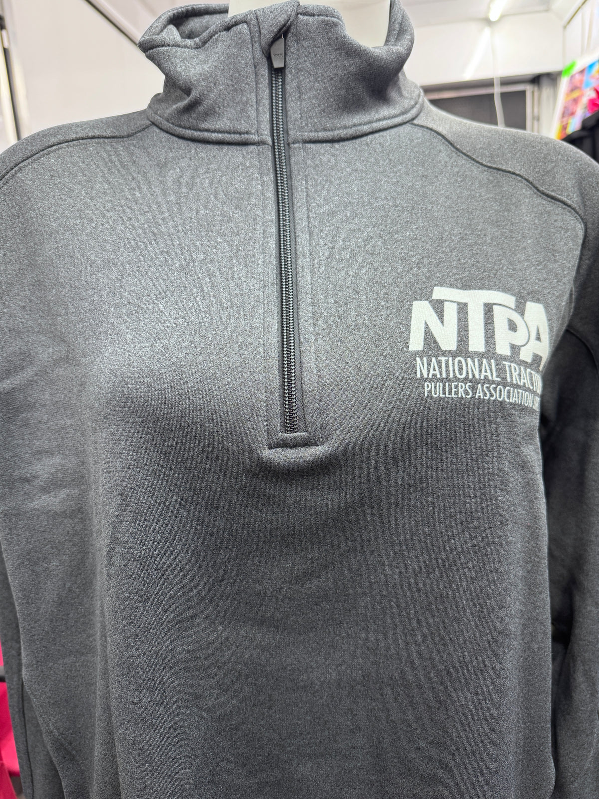 2026 NTPA Quarter Zip Pullover/Heather Gray