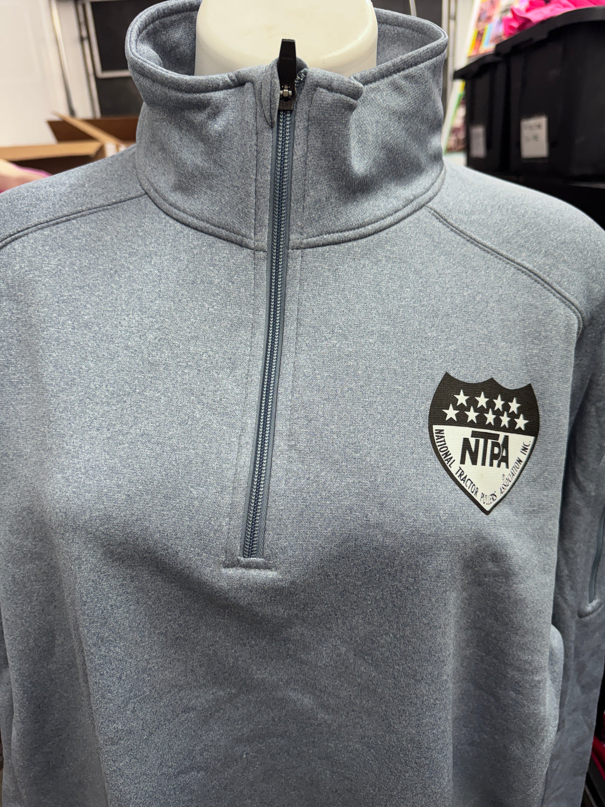2026 NTPA Quarter Zip Pullover/Lt. Blue Heather