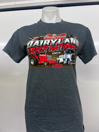 2026 Tomah Dairyland Super Nationals Event Shirt Dark Heather