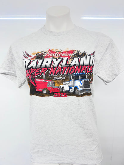 2026 Tomah Dairyland Super Nationals Event Shirt Ash
