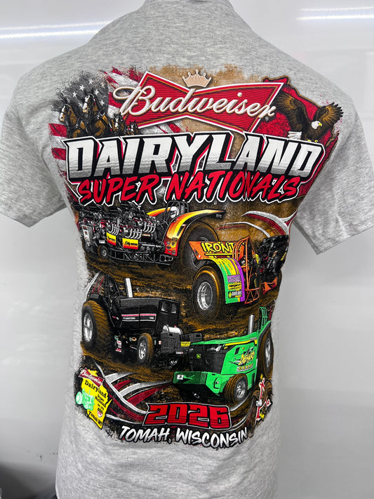 2026 Tomah Dairyland Super Nationals Event Shirt Ash